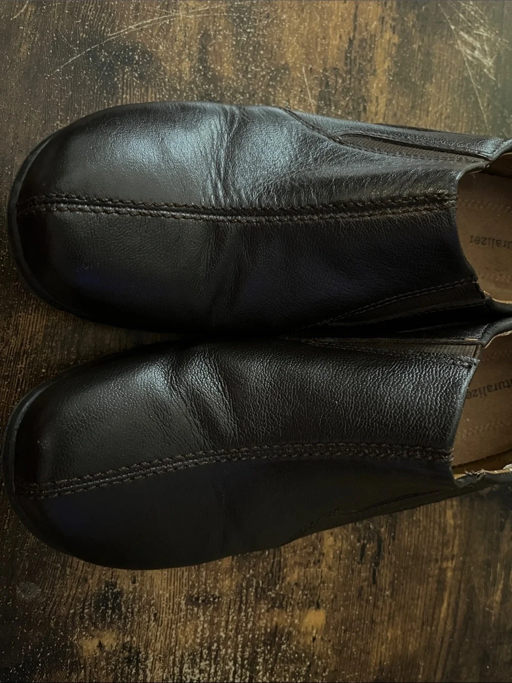 Naturalizer Women’s Varian Slip-On Loafers in Dark Brown Leather